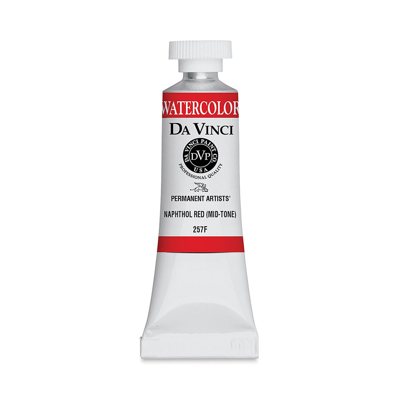 Da Vinci Artists' Permanent Watercolor - Naphthol Red (Mid-Tone), 15 ml tube